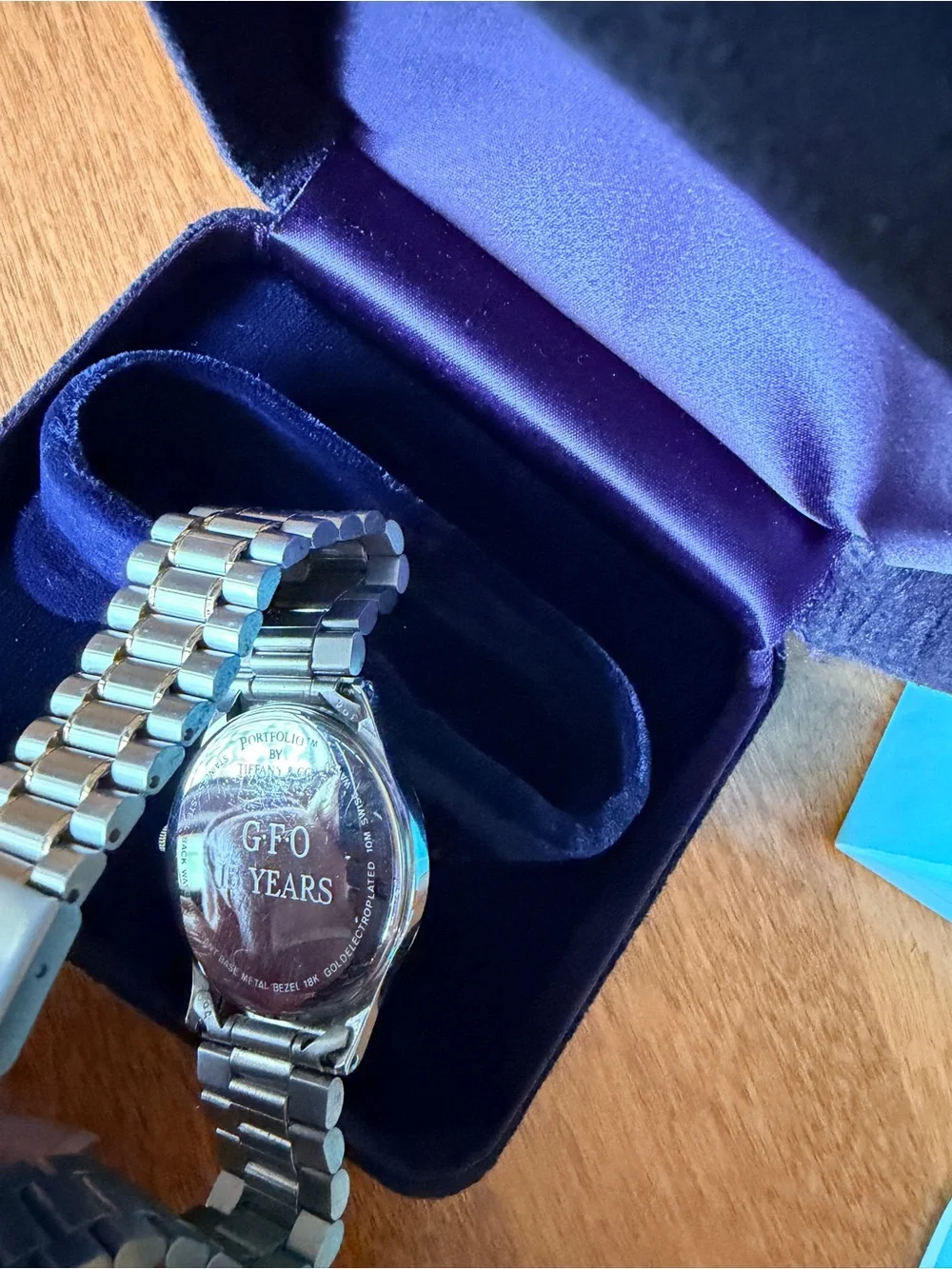 Vintage Tiffany & Co. Portfolio Unisex Stainless Steel Swiss 10m Watch